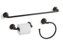 Online Designer Home/Small Office Kohler 24" Towel Bar, Towel Ring and Tissue Holder