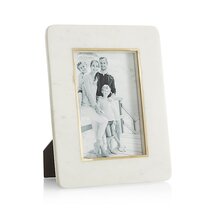 Online Designer Living Room 5"x7" White Marble Picture Frame