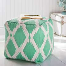 Online Designer Kids Room Ikat Pouf