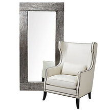 Online Designer Living Room Timber Leaner Mirror