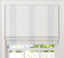 Online Designer Bedroom Riviera Stripe Cordless Roman Shade