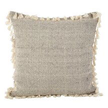 Online Designer Kitchen Moroccan Design Tasseled Fringe Cotton Down Filled Throw Pillow