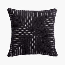 Online Designer Living Room 20" CLIQUE BLACK PILLOW