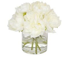 Online Designer Combined Living/Dining 9" Becklow Peony Arrangement, Faux