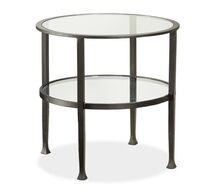 Online Designer Combined Living/Dining TANNER ROUND SIDE TABLE - BRONZE FINISH