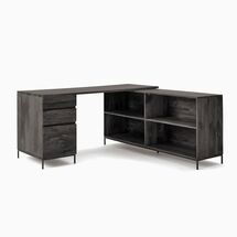 Online Designer Other Industrial Modular Desk w/ File Cabinet & Bookcase