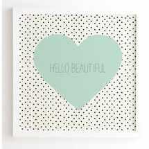 Online Designer Kids Room Hello Beautiful Graphic Art (Frame included)