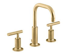 Online Designer Bathroom Kohler Purist 1.2 GPM Widespread Bathroom Faucet with Pop-Up Drain Assembly