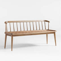 Online Designer Hallway/Entry Pali Light Brown Wood Dining Bench
