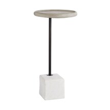 Online Designer Home/Small Office Marble & Wood Accent Table