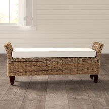 Online Designer Combined Living/Dining Damascus Wicker Bench