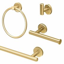 Online Designer Bathroom KA-LAT-4-BB Latitude2 4 Piece Bathroom Hardware Set