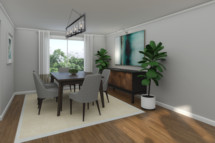 Online Designer Combined Living/Dining 3D Model