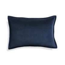 Online Designer Bedroom Brenner Indigo 18"x12" Pillow with Down-Alternative Insert