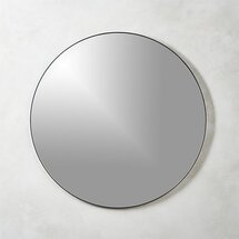 Online Designer Bathroom infinity black round wall mirror 36"