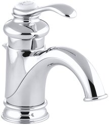 Online Designer Bathroom K-12182-CP Single Hole Single Handle Bathroom Faucet with Drain Assembly