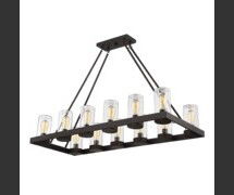 Online Designer Combined Living/Dining INDUSTRIAL INDOOR/OUTDOOR RECTANGULAR CHANDELIER