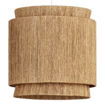 Online Designer Living Room Natural Fiber 3 Tier Leyla Pendant Shade