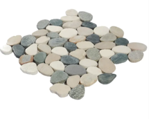 Online Designer Bathroom Nature Round Raja Blend Pebble Honed Mosaic Tile