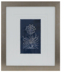 Online Designer Hallway/Entry SIMPLE FLOWER ON INDIGO WALL ART