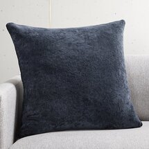 Online Designer Bedroom 20" Strauss Navy Pillow with Down-Alternative Insert