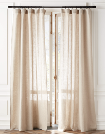 Online Designer Business/Office NATURAL LINEN WINDOW CURTAIN PANEL 