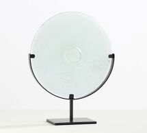 Online Designer Living Room Glass Disk on Stand