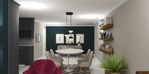 Online Designer Combined Living/Dining 3D Model