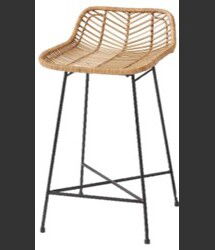 Online Designer Kitchen Wicker Woven Counter Stool