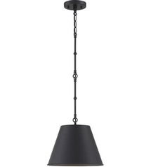 Online Designer Combined Living/Dining Matte Black Pendant Ceiling Light