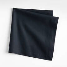 Online Designer Dining Room Aspen Ink Black Cotton Napkin - Single