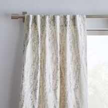 Online Designer Living Room Bark Texture Shine Jacquard Curtain - Platinum