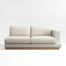 Online Designer Combined Living/Dining Tidal Right-Arm Sectional Sofa