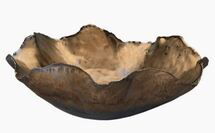 Online Designer Patio 13" Peony Large Bowl, Antiqued Gold