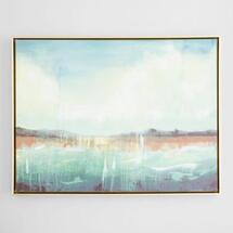 Online Designer Combined Living/Dining Green Coast Landscape By Leegan Koo Wall Art