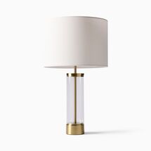 Online Designer Bedroom Acrylic Column USB Table Lamp (25")