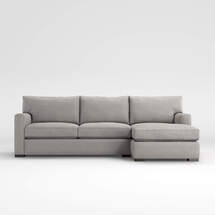 Online Designer Combined Living/Dining Axis II Grey Sectional with Chaise