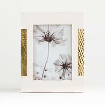 Online Designer Combined Living/Dining Mona White/Gold Frame 5x7