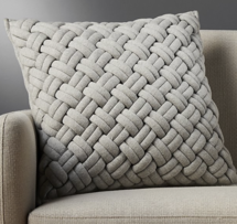 Online Designer Combined Living/Dining Grey Pillow