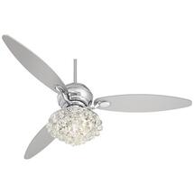 Online Designer Living Room 60" Spyder™ Polished Chrome Crystal Ceiling Fan 