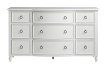 Online Designer Bedroom Jeanefer French Country White Wood 9 Drawer Double Dresser