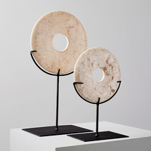 Online Designer Combined Living/Dining Marble Disc On Stand