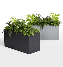 Online Designer Patio Modern Fiberstone Rectangle Planter