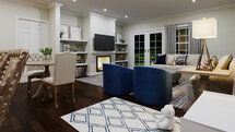Online Designer Combined Living/Dining 3D Model
