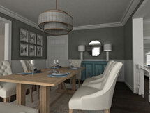 Online Designer Dining Room 3D Model