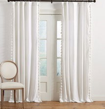 Online Designer Bedroom Tassel Trim Drapery Panel