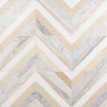 Online Designer Bathroom Bowery Lafenice 8x8 Polished Marble Mosaic Tile