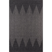 Online Designer Patio Antigua Machine Woven / Power Loomed Charcoal Indoor/Outdoor Rug