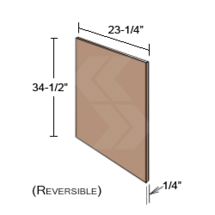 Online Designer Kitchen BEP - Shaker II Maple Naval Base End Panel Skin