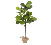 Online Designer Living Room FAUX POTTED FIDDLE LEAF TREE